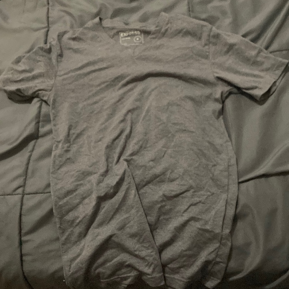 Gray V Neck Shirt